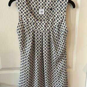 CAbi Cleo Foulard Diamond Print Sleeveless Top Women's Blouse Style 3272 Size XS